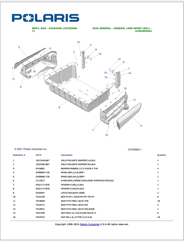 2023 POLARIS GENERAL SERVICE MANUAL visual data 4