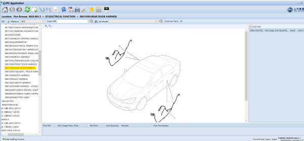 SAIC Roewe MG EPC 11.2024 Electronic Parts Catalog 5