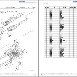 Sumitomo Excavator SH160 5 Spare Parts Catalog 1