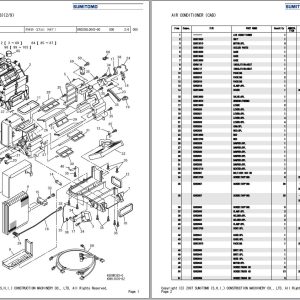 Sumitomo Excavator SH300 5 Spare Parts Catalog 1