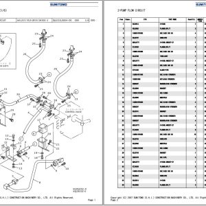 Sumitomo Excavator SH330 3B Spare Parts Catalog 1