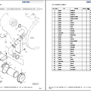 Sumitomo Excavator SH350HD 5 Spare Parts Catalog 1