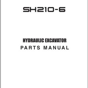 Sumitomo Excavators SH210 6 Parts Manual WCL2106d 0F 1