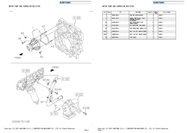 Sumitomo Isuzu 4JJ1 XYSS02 Engine Spare Parts Catalog 2