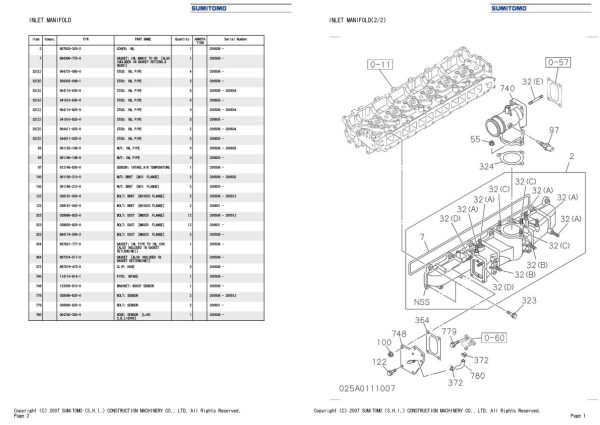 Sumitomo Isuzu 6HK1 XYSS01 Engine Spare Parts Catalog 2