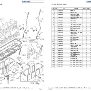 Sumitomo Isuzu 6WG1 XYSS01 Engine Spare Parts Catalog 1