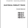 TCM Forklift FB10 7 FB15 7 FB18 7 FB15 17 Parts Catalog FB B1BE 1 1