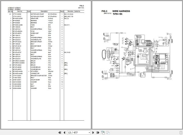 TCM Forklift FB10 7 FB15 7 FB18 7 FB15 17 Parts Catalog FB B1BE 2