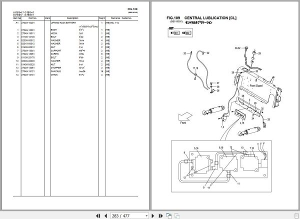 TCM Forklift FB10 7 FB15 7 FB18 7 FB15 17 Parts Catalog FB B1BE 3