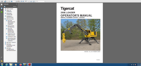 Tigercat EPC 11.2024 Spare Parts Catalog Service Operator Manuals VMWARE 4