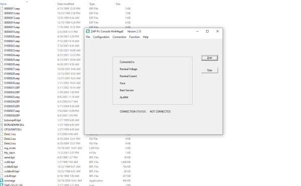 ZAPI PC Console WinMega 2.15 Programs