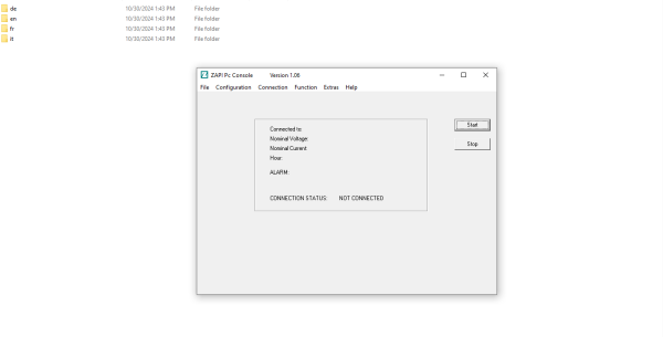 Zapi PC Console V1.06 Montataire