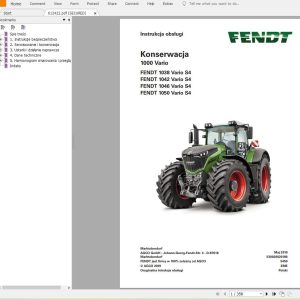 Fendt Tractor PDF 2023 Operator Workshop Manual Diagrams PL 3