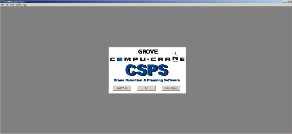 Grove Compu Crane CSPS V4.01.2047 Data Version 1.00 Program 2