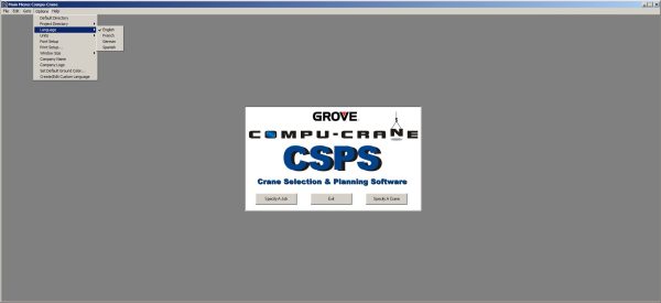 Grove Compu Crane CSPS V4.01.2047 Data Version 1.00 Program 4