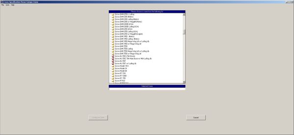 Grove Compu Crane CSPS V4.01.2047 Data Version 1.00 Program 8