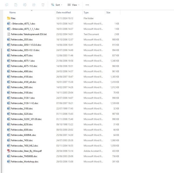 Grove Crane Error Code Viewer Collection 17