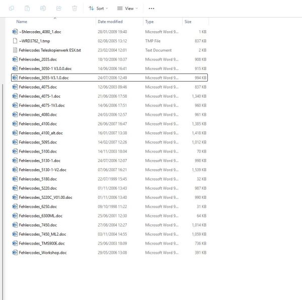 Grove Crane Error Code Viewer Collection 18