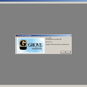 Grove Crane GMK4075 Verison 2.3.0 Standard Service Program