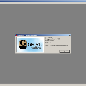 Grove Crane GMK4075 Verison 2.4.0 Customer Service Program