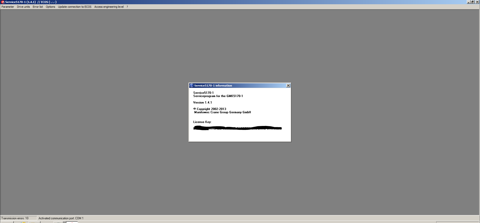 Grove Crane GMK5170 1 Version 1.4.1 Standard Service Program