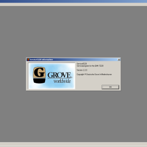 Grove Crane GMK5220 V2 Version 2.2.0 Standard Service Program