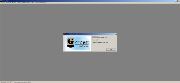 Grove Crane GMK5220 V4 Version 4.2.0 Standard Service Program