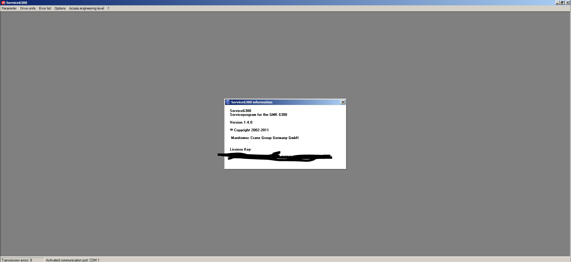 Grove Crane GMK6300 Version 1.4.0 Standard Service Program