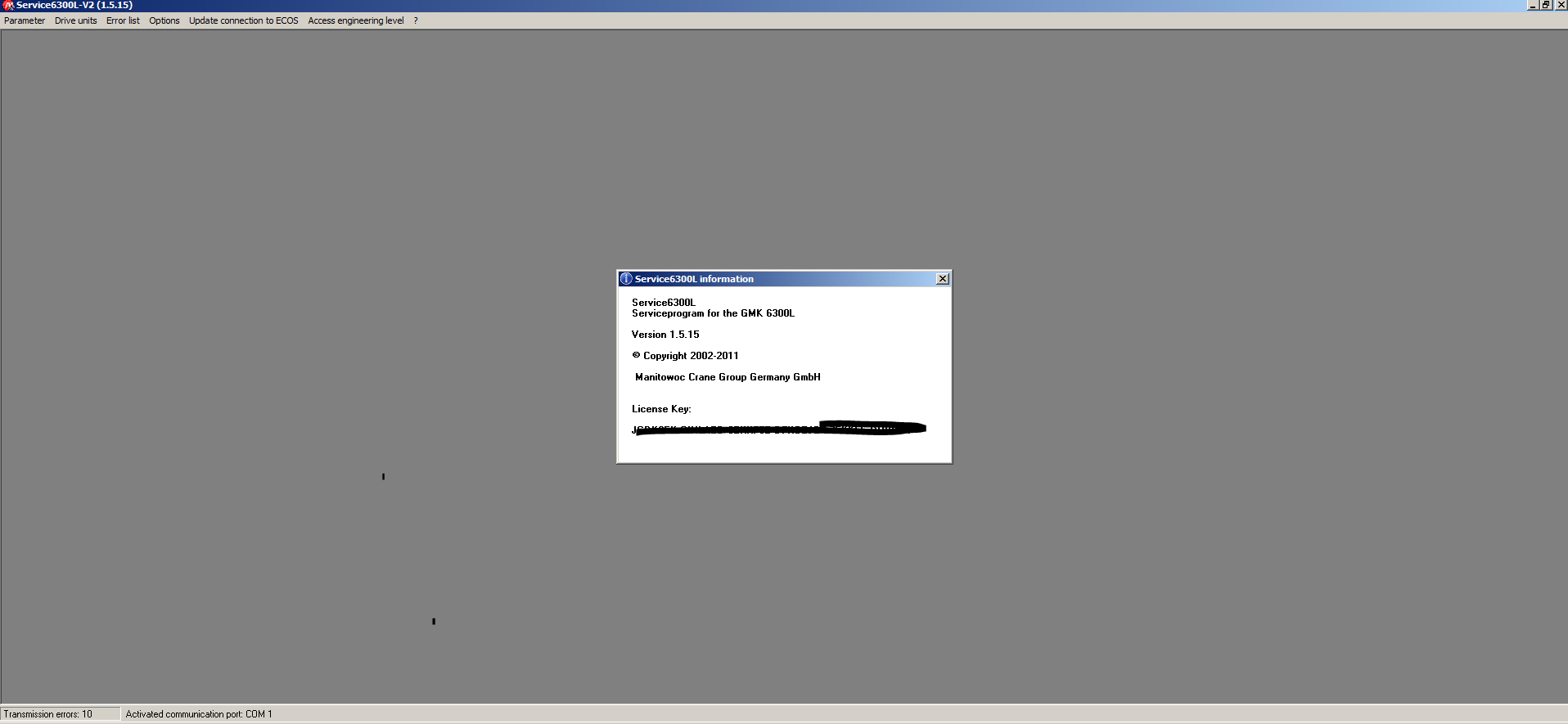 Grove Crane GMK6300L V2 Version 1.5.15 Standard Service Program93a9961ec802274f