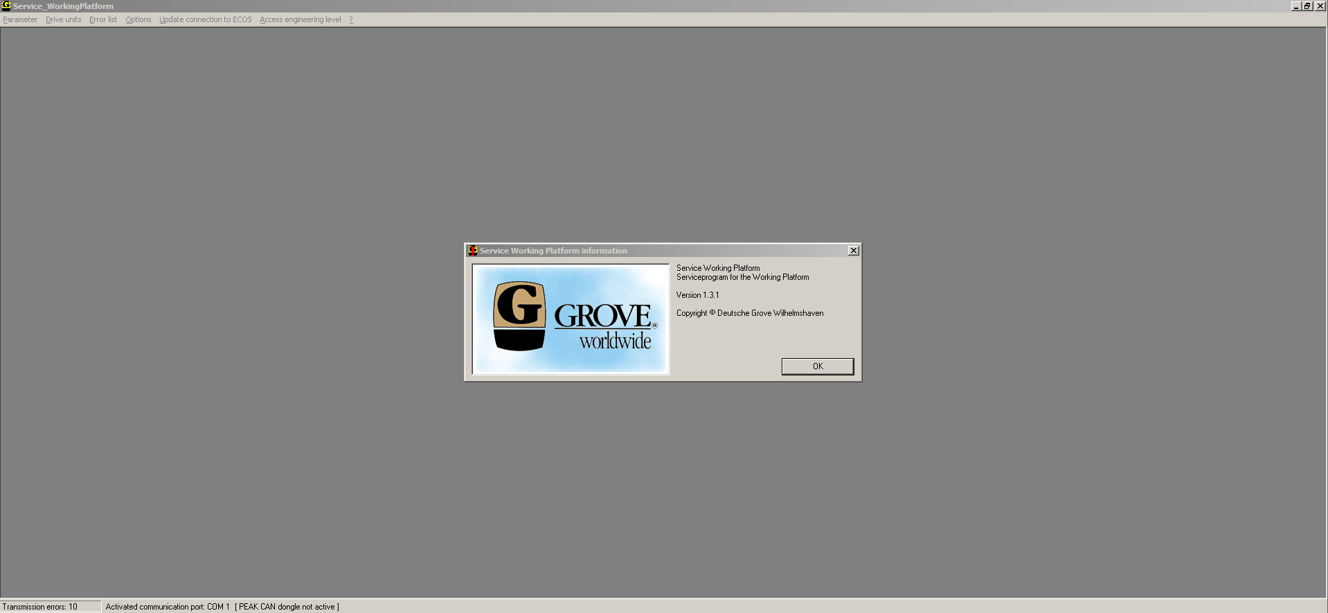 Grove Service Working Platform Version 1.3.1 Service Program