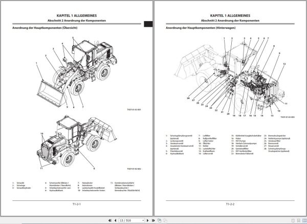 Hitachi Excavators Wheel Loader German PDF 2024 Technical Manual 4