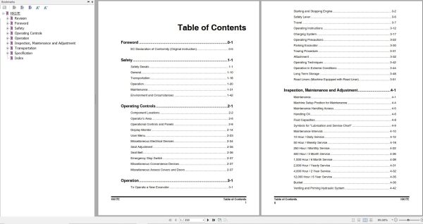 Hyundai Excavator HX17E Operation Manual