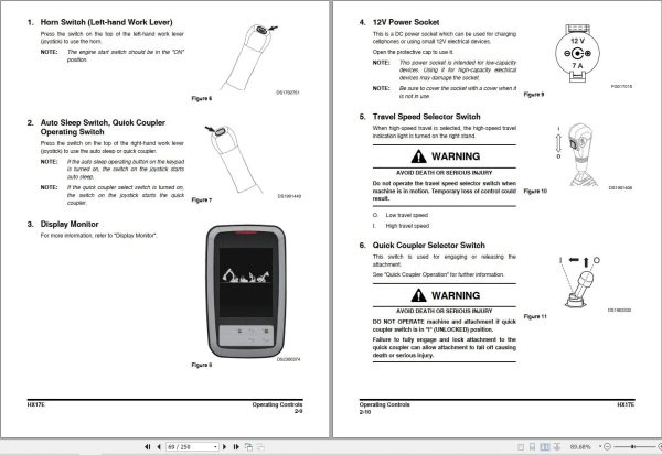 Hyundai Excavator HX17E Operation Manual 1