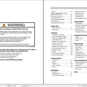 Hyundai Wheel Excavator HW160A HW180A Operation Manual