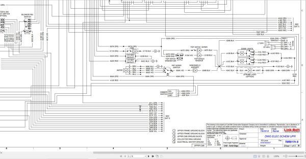 Link Belt Crane 100RT XL Electrical and Hydraulic Diagrams