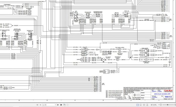 Link Belt Crane 110RT Hydraulic and Electrical Diagrams