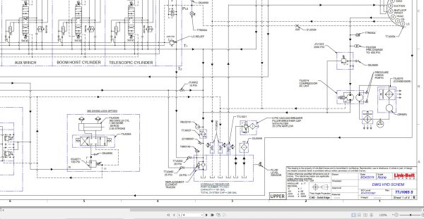 Link Belt Crane 175AT Electrical and Hydraulic Diagrams 1
