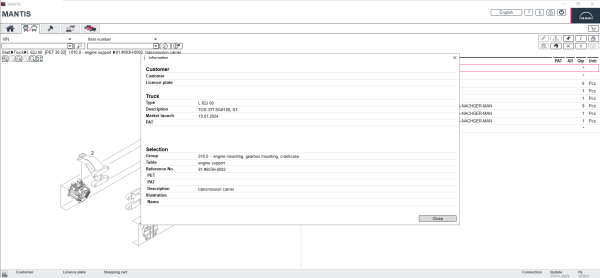 MAN MANTIS EPC V752 11.2024 Spare Parts Catalog 5