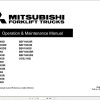 Mitsubishi Forklift MCFE 04.2024 Diagrams and Operation Service Manual 3