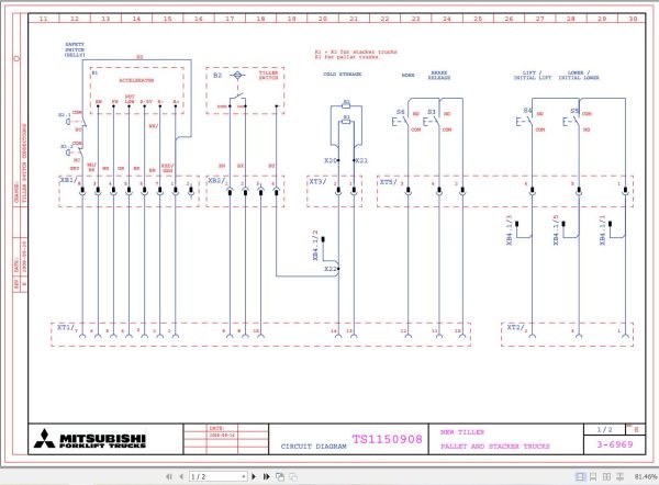 Mitsubishi Forklift MCFS Diagrams and Service Operation Manual 04 6