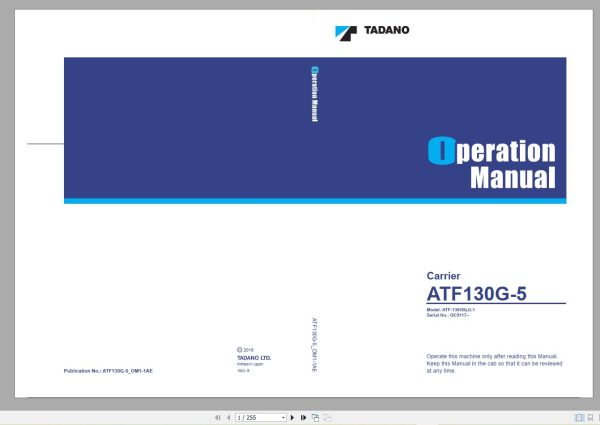 Tadano Mobile Crane 13.5 GB PDF DVD Updated 03.2022 Operator Maintenance Manual DVD 03 6