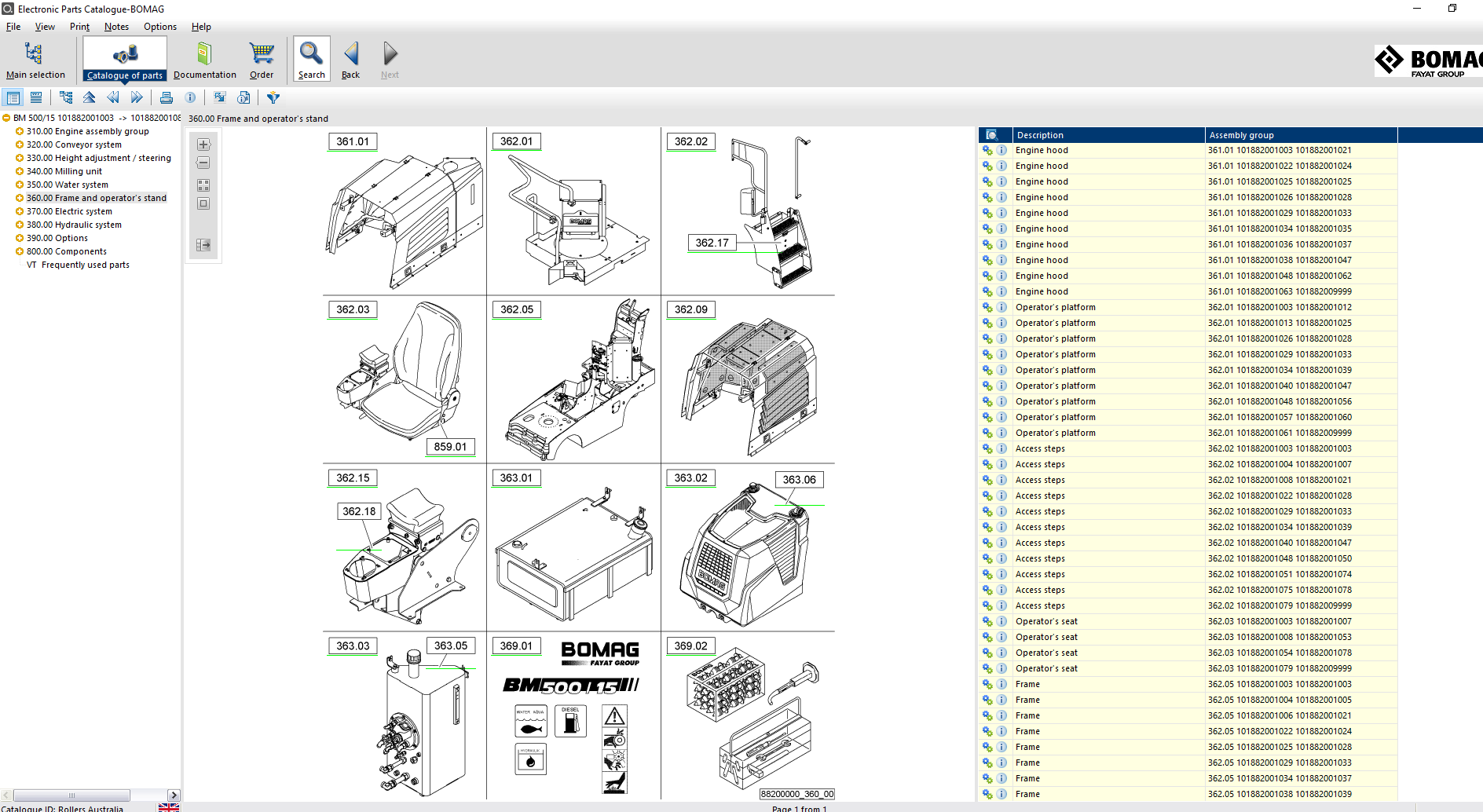 Bomag EPC Spare Parts Catalog 05.2023 Circuit Diagrams How To Install