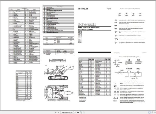 CAT Excavator 311B 8GR Operation Service Manual and Schematics 3