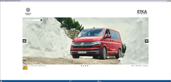 ETKA 8.3 01.2025 Spare Parts Catalog VMWare 7