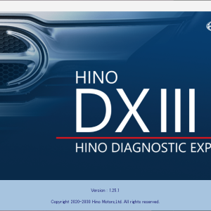 Hino DX3 Ver.1.25.1 2025 Diagnostic Solution 1