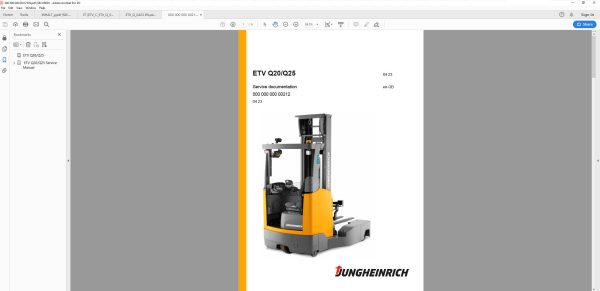 JUNGHEINRICH JETI ForkLift SH v4.37.11 EN11 12.2024 Service Information 5