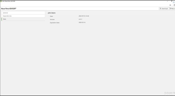 John Deere PA Parts Advisor Time Patch Files Collection 2
