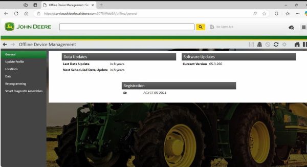 John Deere SA 5.3.266 Service Advisor Remote Installation