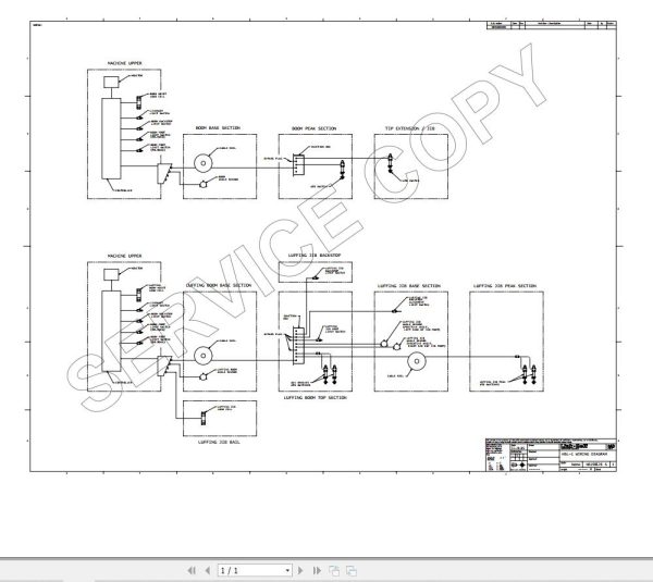 Link Belt Crane 218 HSL LUFFER Diagram Schematics