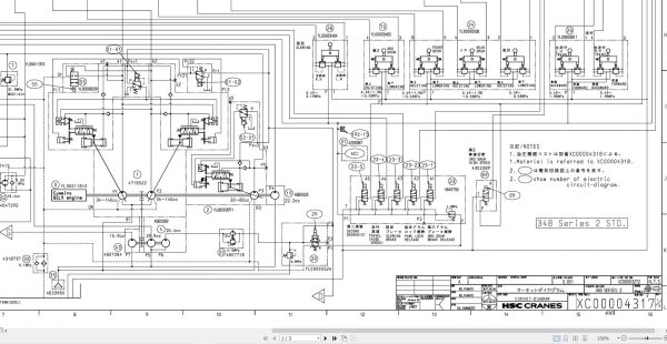 Link Belt Crane 348 S2 Hydraulic and Electrical Diagrams 1